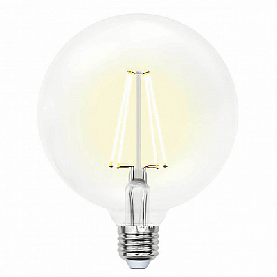 Uniel globe Форма G125 LED 15W E27 4000K Лампа светодиодная прозрачная
