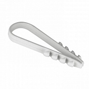 Дюбель-хомут для круглого кабеля 5-10мм нейлон белый (100)