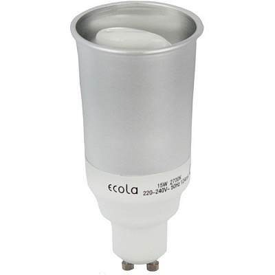 Ecola Reflector GU10 15W 220V 2700K 108x50 Лампа энергосберегающая