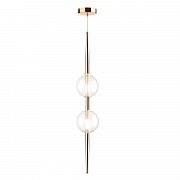 ODEON LIGHT 4685/2 медный/прозрачный Подвес G9 2*5W 220V LAZIA