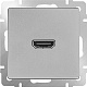 Werkel  WL06-60-11 Розетка HDMI (серебряный)