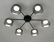 Linvel MS 1227/6 Паго Чёрный GX53 max.9W 675х602х130мм Люстра