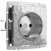 Werkel W1271006 Розетка с заземлением Hammer (серебряный)