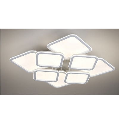 Linvel Светильник потолочный MS 1212/8 Аланис 328W Белый 3000-6500К AC220-230V 17056Lm 650х650х140 диммируемый с ПДУ