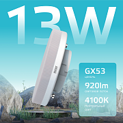 Gauss LED Elementary GX53 13W 4100K 920lm Лампа светодиодная