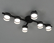 Linvel  MS 1228/6 Грион Чёрный GX53 max.9W 747х400х106мм Люстра