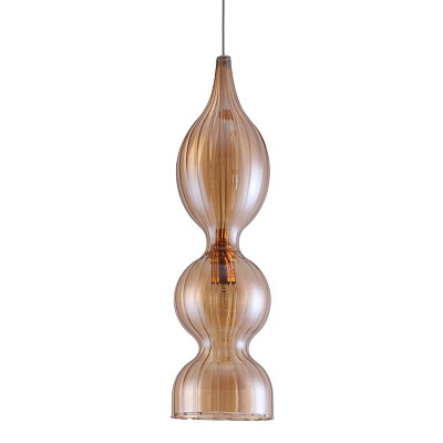 Светильник подвесной IRIS SP1 B AMBER CRYSTAL LUX 