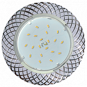 Ecola GX53 H4 DL5381 сетка Белый/Алюм  Ecola GX53 H4 DL5381  светильник встраив. без рефл. Сетка Белый/Алюм 20x110 (к+)  [FW5381ECB.]