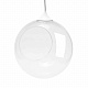 Фитосветильник подвесной, светодиодный, стеклянный шар Ø150мм, 1Вт, кабель 1м, белый