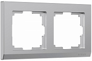 Werkel Stark W0021806 Рамка на 2 поста (серебряный)