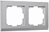 Werkel Stark W0021806 Рамка на 2 поста (серебряный)