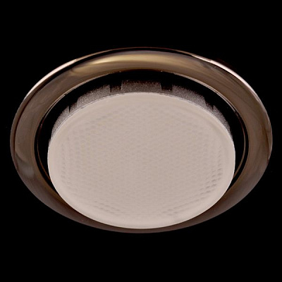Ecola GX53 H4 черный хром Светильник Ecola GX53 H4 светильник встраив. без рефл.  Черный хром 38x106 (к+)  [FB53H4ECB.]