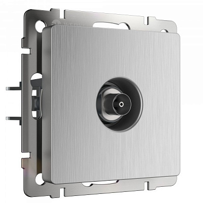 Werkel W1183009 ТВ-розетка оконечная (серебряный рифленый)