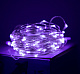 Гирлянда "Нить", SE-STRING-10100P, 10м, 100 LED, фиолетовый, серебр. шнур 1,5м