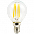 Ecola filament globe LED Premium 6.0W G45 E14 4000K шар 78х45 Лампа светодиодная