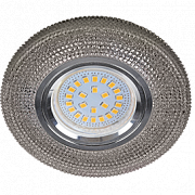 Ecola MR16 LD7069 GU5.3 искристый с подсветкой "Модерн" Тонированный/Хром, FY16CMEFB (10/50)