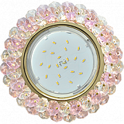 Ecola GX53 H4 Glass Круглый с хрусталиками Прозрачный и Розовый/Золото, FF53RYECB (5/30)