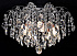 30023/5 CH+WT GLASS Светильник 5*Е14*60W+15W LED ПДУ