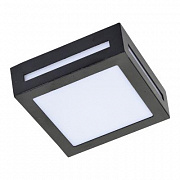Ecola GX53 3082W IP65 чёрный Светильник накладной матовый квадратный