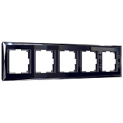 Рамка на 5 постов Werkel Diamant (черный) W0051208 нов.