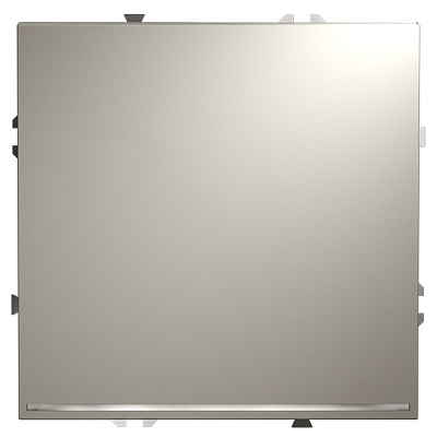 VOLTUM Выключатель встраиваемый S70 одноклавишный с подсветкой 10А, (кашемир)