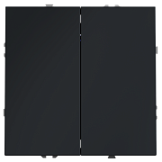 VOLTUM Перекрестный переключатель встраиваемый S70 двухклавишный 10А, (графит)