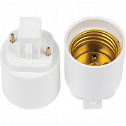 Ecola base Переходник с цоколя с G24d на E27 Белый