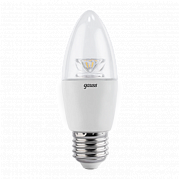 A Лампа Gauss LED Candle-dim Crystal Clear E14 6W 4100K диммируемая (1/10/50) РАСПРОДАЖА