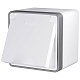 Werkel W5071201 Розетка влаг. с зазем. с защит. крышкой и шторками Gallant (белая)