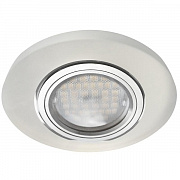 Ecola MR16 LD1650 GU5.3 Glass Стекло с подсветкой Матовый/Хром Светильник круглый Ecola MR16 LD1650 GU5.3 Glass Стекло с подсветкой Круг Матовый / Хром 25x95 (кd74)  [SL1650EFF.]