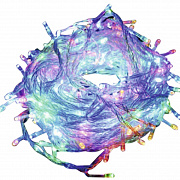 Ecola LED гирлянда 220V IP20 Нить 15м 200Led RGBW, 8 режимов, прозр.провод с вилкой