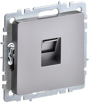 Розетка компьютерная RJ45 кат.5E (сталь) РК10-БрС