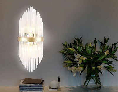 Ambrella TR5372/2 GD/CL золото/прозрачный G9/2 max 40W Бра