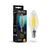 Свеча LED 9.0W E14 2800K Crystal Graphene Voltega