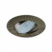 Я Ecola MR16 DL119 GU5.3 Рифленые лучи Черненая Бронза, FA1603EFF (10/100) ПОД ЗАКАЗ