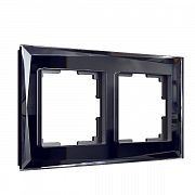 Рамка на 2 поста Werkel Diamant (черный) W0021208 нов.