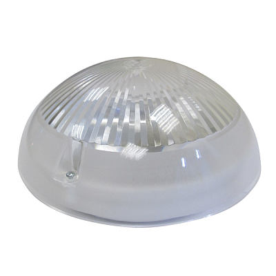 Luna 01 01 Антивандальный светильник IP54, круглый, керамический цоколь Е27, 60 Вт, белый, специальный ключ для открывания