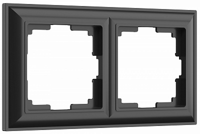Werkel Fiore WL14-Frame-02 Рамка на 2 поста (черный матовый)