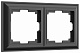 Werkel Fiore WL14-Frame-02 Рамка на 2 поста (черный матовый)