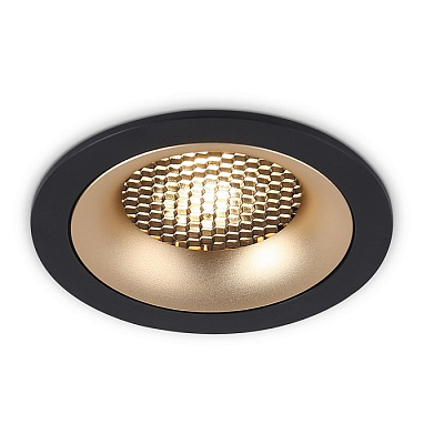 Ambrella Светильник встраиваемый TN102725 BK/GD черный/золото GU5.3