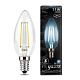 Gauss LED Filament свеча 11W E14 4100K 750lm Лампа