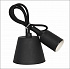 ASD Патрон Е27 силиконовый со шнуром 1м черный IN HOME