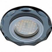 Ecola MR16 DL1653 GU5.3 Glass Круг Черный/Черный хром, [FB1653EFF (10/50)