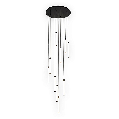 Kink Light 08456-10A,19 Люстра каскадная Эванте черный d60 h500 Led 10*7W (4000K)