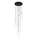 Kink Light 08456-10A,19 Люстра каскадная Эванте черный d60 h500 Led 10*7W (4000K)