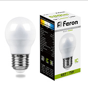 globe LED 7W E27 4000K G45 LB-95