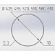 Optimplast Протекторное кольцо для светильника диаметр 455 (45мм) белый