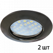 Ecola MR16 DL92 Light GU5.3 Черный Хром 2pack, FM1622EFY (100) ПОД ЗАКАЗ