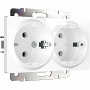 Werkel W1172001 Розетка двойная с заземлением (белая)