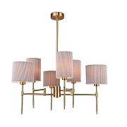 Ambrella LH72381/6 BS/GR латунь/серый E14*6 max 40W Люстра